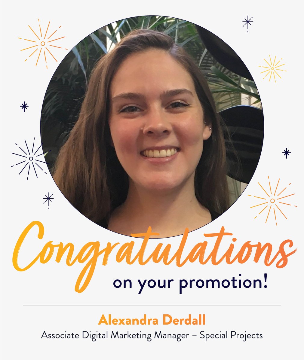 🎉Alexandra Derdall has been promoted to Assoc. Digital Marketing Manager – Special Projects! 📚 As the digital liaison for all things Bloom. she's built strategic plans & works seamlessly w/ lots of different teams! Alex embodies our mission in all she does. 🌞Congrats, Alex!