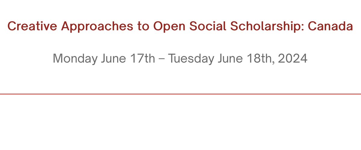 Hannah Paveck @hannahpavs & Sara El Rayes from @federation_hss will be talking about “Open Access and the Future of Scholarly Books in the Humanities and Social Sciences” at the upcoming #INKEGathering 2024. #DigitalHumanities Details: inke.ca/creative-appro…