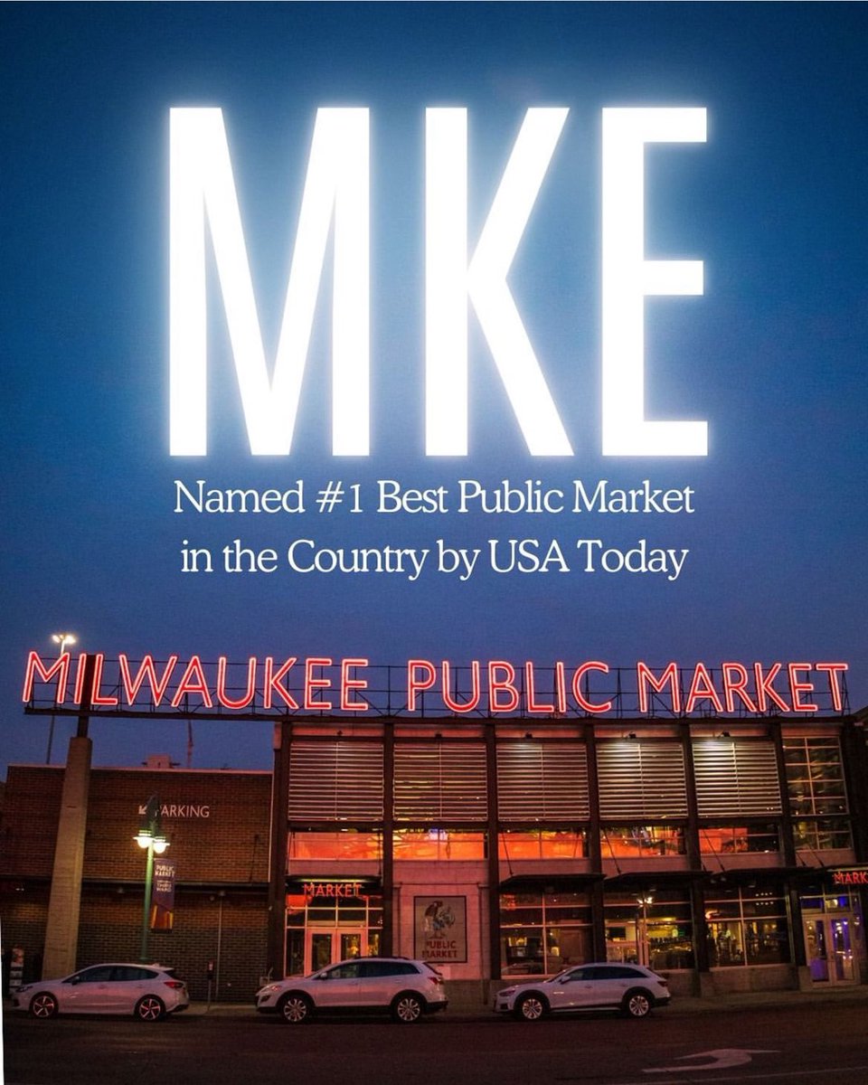 A well deserved honor for the @MKEPublicMarket Come visit Milwaukee and check it out for yourself. #milwaukeepublicmarket @visitmilwaukee #mke #milwaukee #thirdwardmke #milwaukeefoodscene 📸@MKEPublicMarket