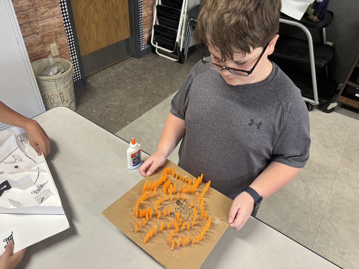 1coolteacher's tweet photo. 5th grade showing their marble mazes to our 3rd grade GT. @gabriela813 @PrairieTrailES @LISD_GT https://t.co/AkFJtoVlmG