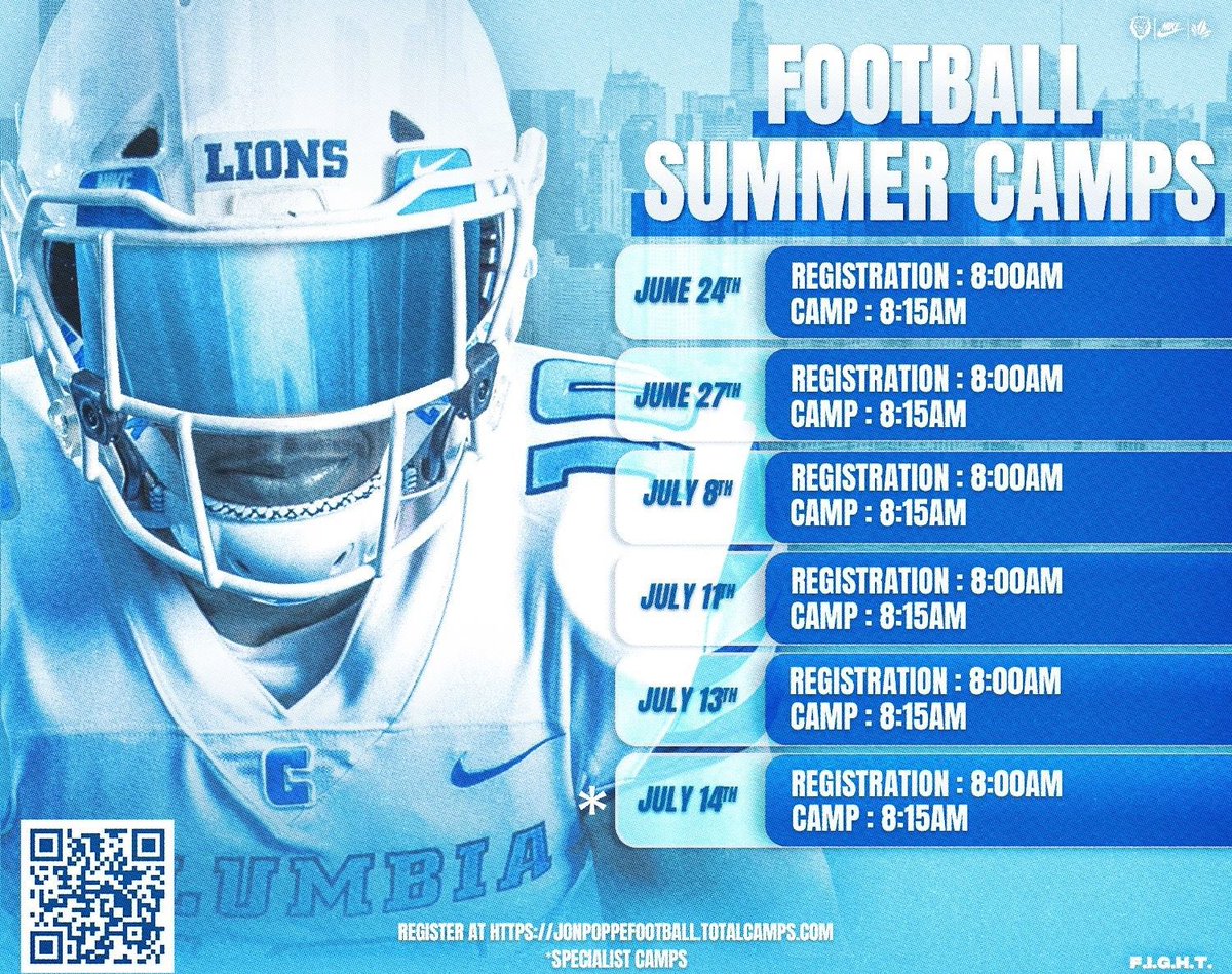 THE PLACE TO BE THIS SUMMER‼️‼️ #FIGHT jonpoppefootball.totalcamps.com/shop/EVENT