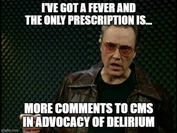 📢 SPREAD THE WORD: #DELIRIUM IS MAJOR 🗣️ We need YOU and any organizations invested in/affected by delirium to send comments to CMS by June 10 advocating for delirium’s parity with toxic/metabolic encephalopathy 🔗 Submission link: regulations.gov/document/CMS-2… Let me explain… 🧵