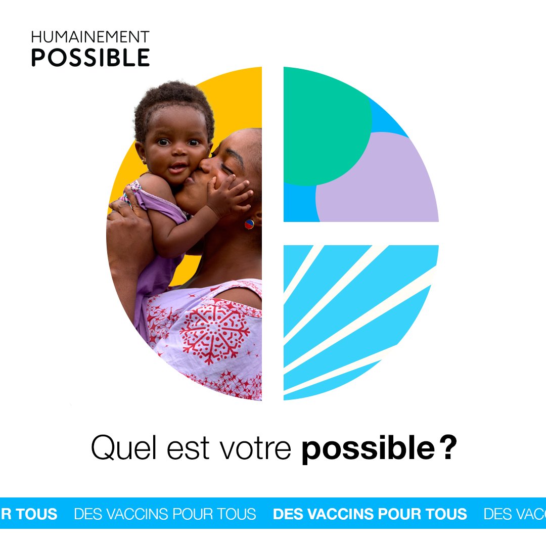 Les vaccins nous permettent de rester en bonne santé et d’être en sécurité. Ils rendent nos vies possibles. Montrez-nous de quoi vous êtes capable. Montrez-nous votre possible. #HumainementPossible