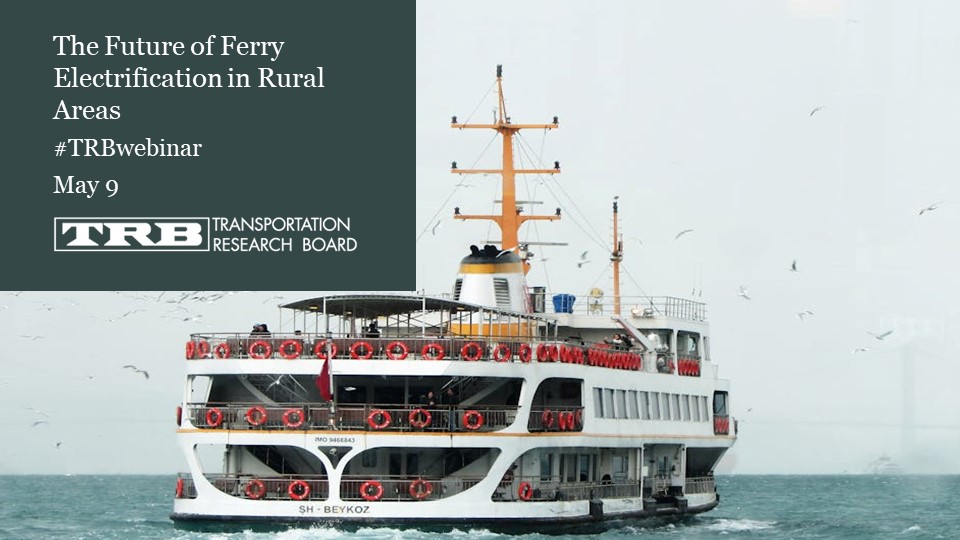 With fuel being one of the greatest operational costs, does electrification for private ferry operations make more sense? Register for the upcoming #TRBWebinar on the topic, with @NCDOT, @WCU, ABB, the Hellenic Institute of Transport, and more. ow.ly/jKpJ50RnlWj