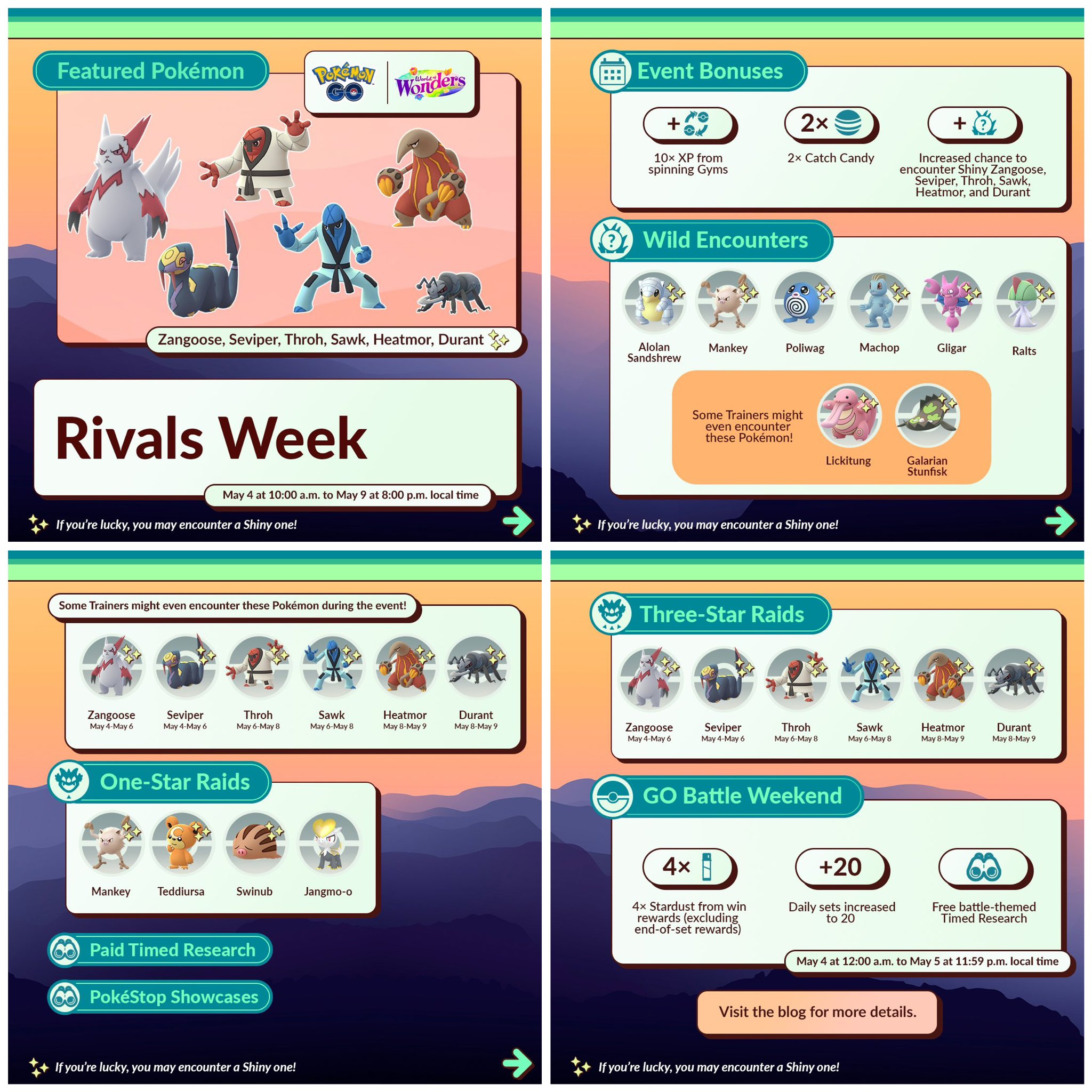 PoGOCentral on X: “✨Rivals Week ✨ returns with shiny boosted 