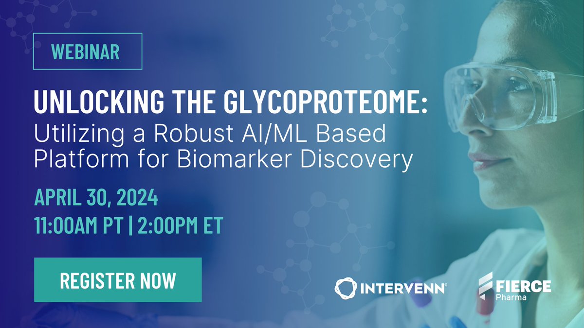 📢 Don't miss out! This Tuesday, join our live webinar to learn how protein #glycosylation analysis can provide new insights into disease biology and therapeutic response. 
📆 Tuesday, April 30th, 2024
⏰ 11:00am PT / 2:00pm ET
 Register here: ow.ly/UGRQ50RoiBz
#biotech
