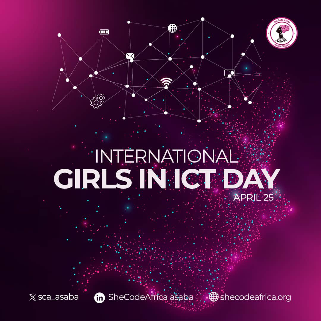 🎉 Celebrating Girls in ICT Day! Let's inspire and empower more young women to explore the dynamic world of technology. 
Your ideas and innovations are key to shaping the future! 💻✨ 
#GirlsInICT #TechFuture