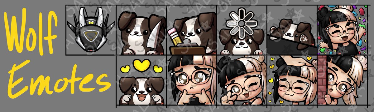 Cute little Emote Bundle for @NamelessCyber  ✨