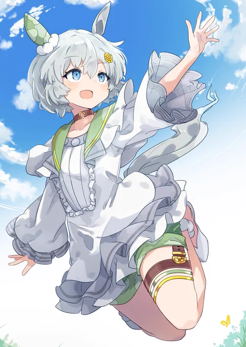再掲描いたら出るって言ってホントに来てくれてから一番大好きなウマ娘俺もセイちゃんの誕生日を飾る花の一輪になる#セイウンスカイ 