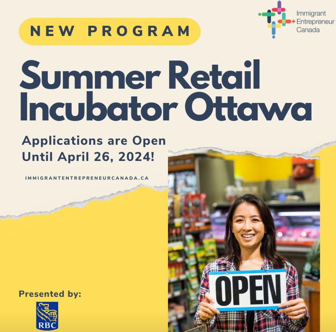 Karla Briones (@holakarla) on Twitter photo Thrilled to announce the launch of Immigrant Entrepreneur Canada’s first program! We will take 20 Ottawa immigrant entrepreneurs and incubate/accelerate their businesses. Working with partners like <a href="/RBC/">RBC</a> <a href="/Re4mOttawa/">Re4m Ottawa</a> <a href="/ByWardMarket_/">The ByWard Market</a> and <a href="/Invest_Ottawa/">Invest Ottawa</a> to make this a reality. #ottawa Thrilled to announce the launch of Immigrant Entrepreneur Canada’s first program! We will take 20 Ottawa immigrant entrepreneurs and incubate/accelerate their businesses. Working with partners like <a href="/RBC/">RBC</a> <a href="/Re4mOttawa/">Re4m Ottawa</a> <a href="/ByWardMarket_/">The ByWard Market</a> and <a href="/Invest_Ottawa/">Invest Ottawa</a> to make this a reality. #ottawa