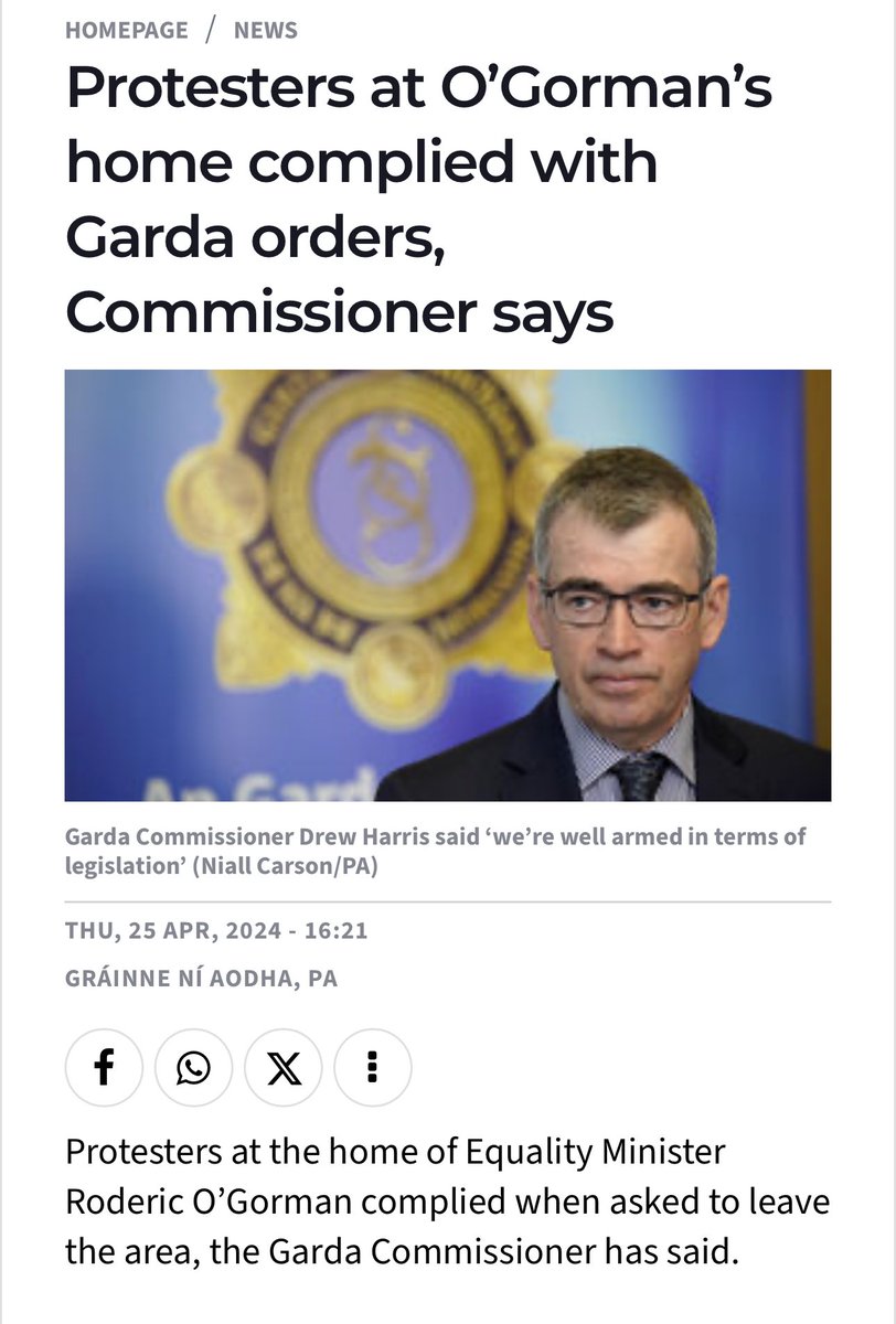 Even the Gardai commissioner is calling out the lies from the far left. 🍿🍿🍿 #ChangeIsComing