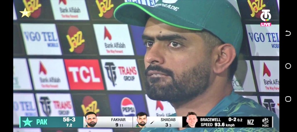 When babar is at crease 50-0
When babar gets out early 47-3
Nashukre Qom 
#BabarAzam #PakvsNz