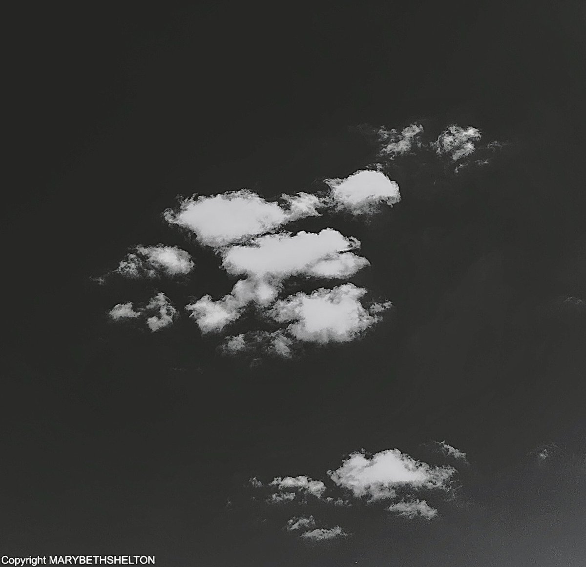 monochrome cloudscape