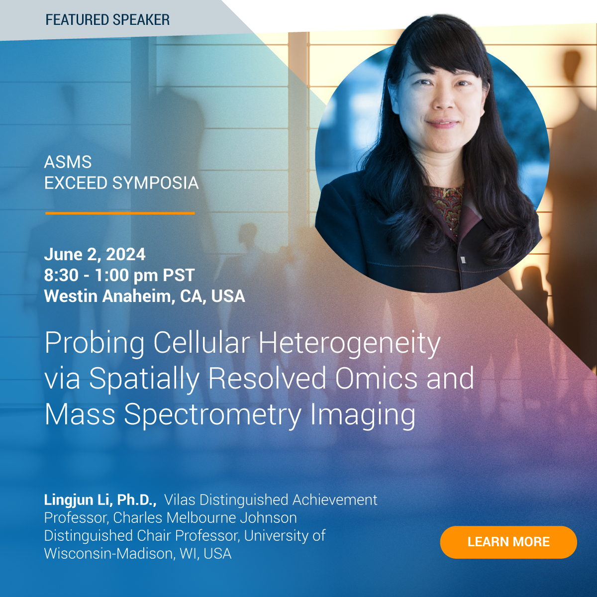 Lingjun Li joins Bruker's eXceed Symposia at ASMS. Discover cellular heterogeneity via spatial omics and MALDI imaging in her exciting talk. Sign up now to secure your free spot: goto.bruker.com/44ftC24 #asms2024 #MALDIimaging #spatialomics #cellbiology