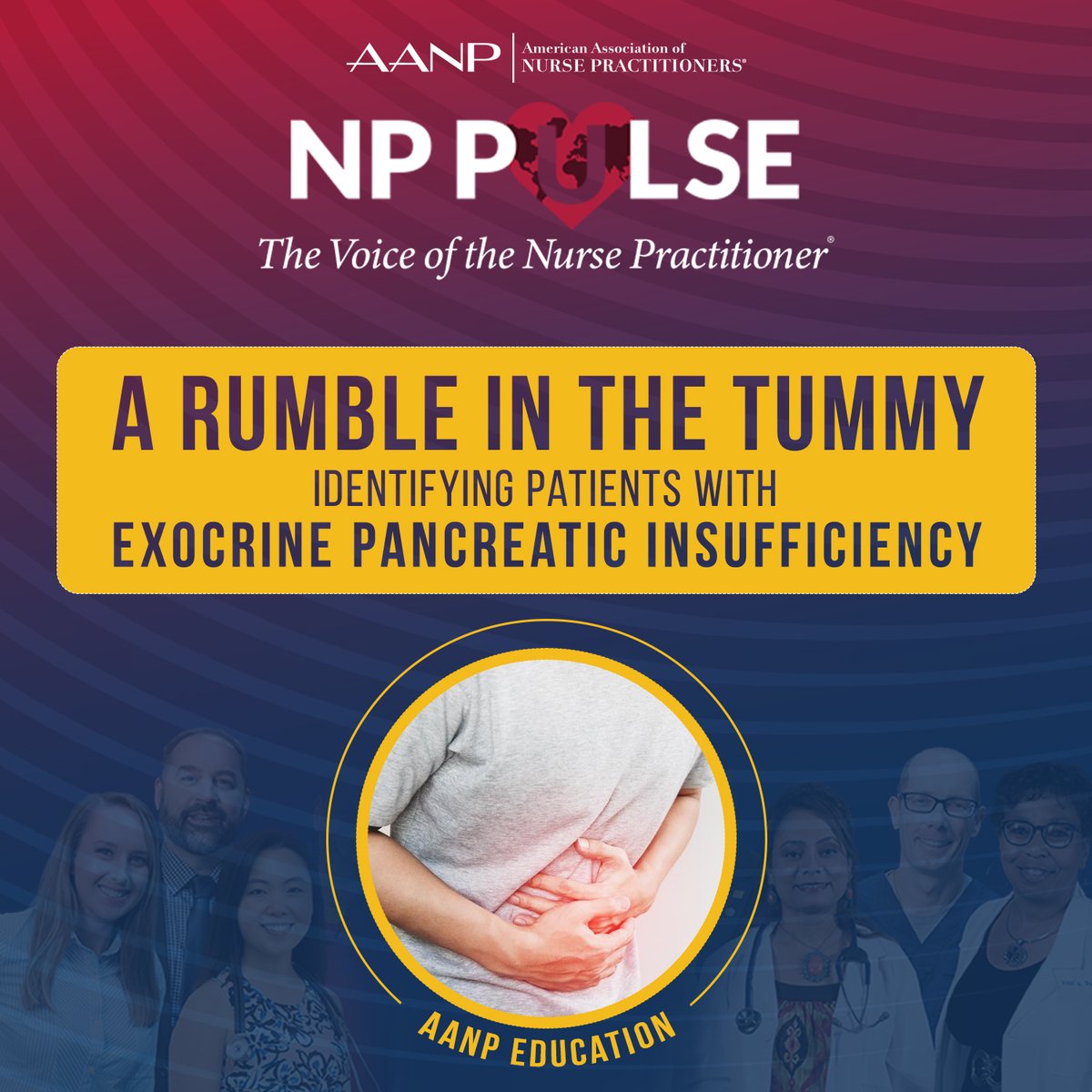 On the latest episode of NP Pulse: The Voice of the Nurse Practitioner®, NP experts Kimberly Kearns and Amy Stewart discuss Exocrine Pancreatic Insufficiency (EPI), its causes, diagnosis and treatment. Listen now: aanp.org/podcast. #NPsLead