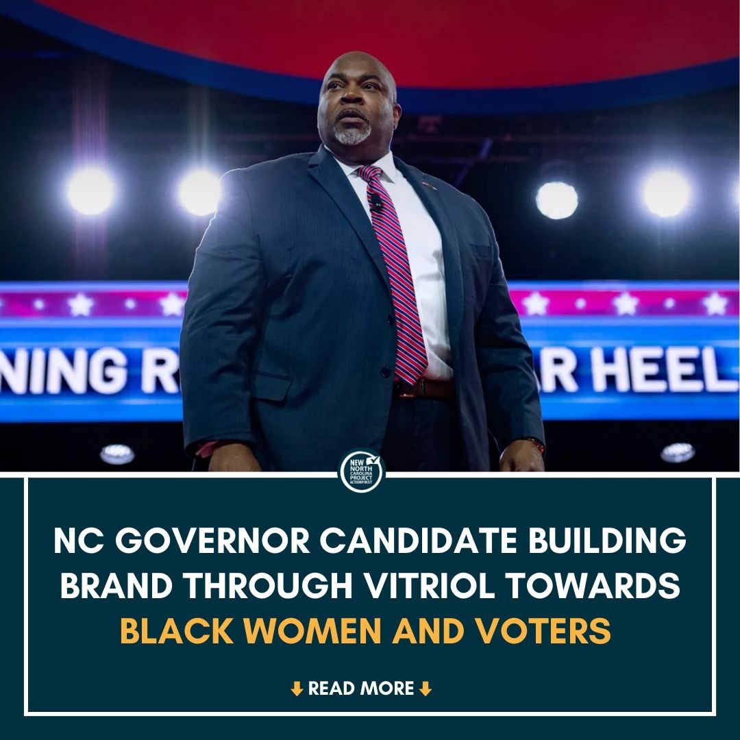 NC Governor candidate Mark Robinson building brand with vitriol towards Black women & voters. 

Read the full article: bit.ly/3xMMF7V

#bipoc #racialequity #nncpaf #markrobinson #election #2024election #governor #northcarolina