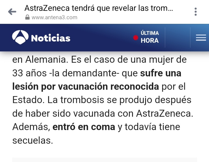 9artificialmind's tweet image. FARMACÉUTICA EMPIEZA A SER OBLIGADA A REVELAR LOS DAÑOS POR SU INYECCIÓN 

CUIDEN A SUS 👶🏻👦🏻👧🏻 Y DEJEN DE 💉💉 INYECTARLOS CON NINGUNA VACUNA 💉

💉💉💉💉💉 TV NOTICIAS VER VIDEO ⬇️
antena3.com/noticias/salud…

SIEMPRE FUERON ADVERTIDOS DESDE 2020