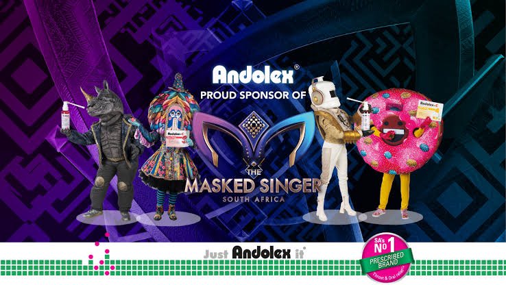 Andolex is a proud sponsor of the show bringing relief to the mask’s scratchy throats so they can sing their hearts out and rock the stage stress free! 🤭🔥 Don’t forget to catch the rebroadcast on @Official_SABC1 at 21:00. Let’s get our detectives on🕵🏿‍♂️ #MaskedSingerSA