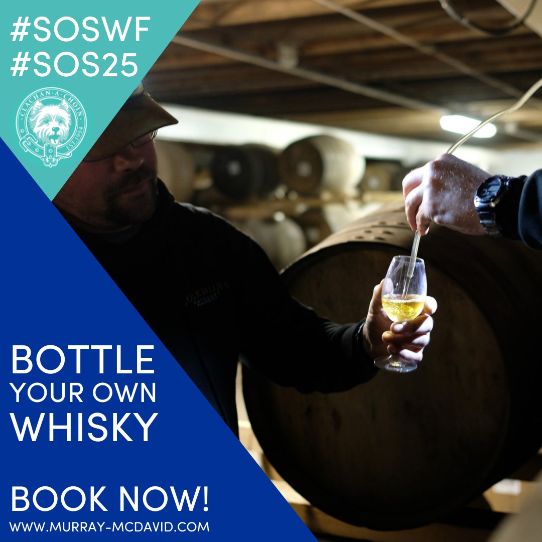 Embark on a flavour-packed journey of the #ArtofMaturation where you'll sample unique drams from our favourite casks before you select your personal favourite to bottle 🥃🙌

🎟️👇
tickets.spiritofspeyside.com/sales/events/2…

#MurrayMcDavid #InspiredScotchWhisky #BottleYourOwnWhisky #SOSWF #SOS25