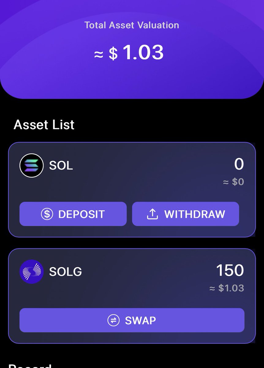 roland54864's tweet photo. Kept signing in for a month and get $1 airdrop… wtf…#solg https://t.co/eh2V0GmnKm