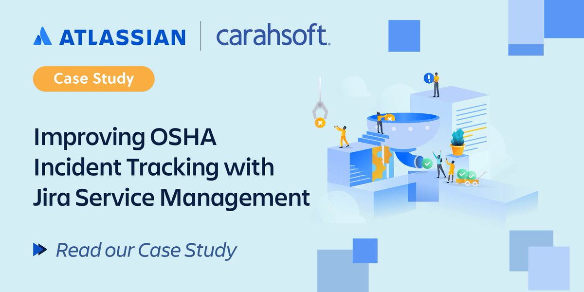 .@Atlassian’s recent case study with @Oxalis_io highlights how the #JiraServiceManagement platform improves #OSHA near-incident tracking. Read here to learn more: carah.io/c7923e