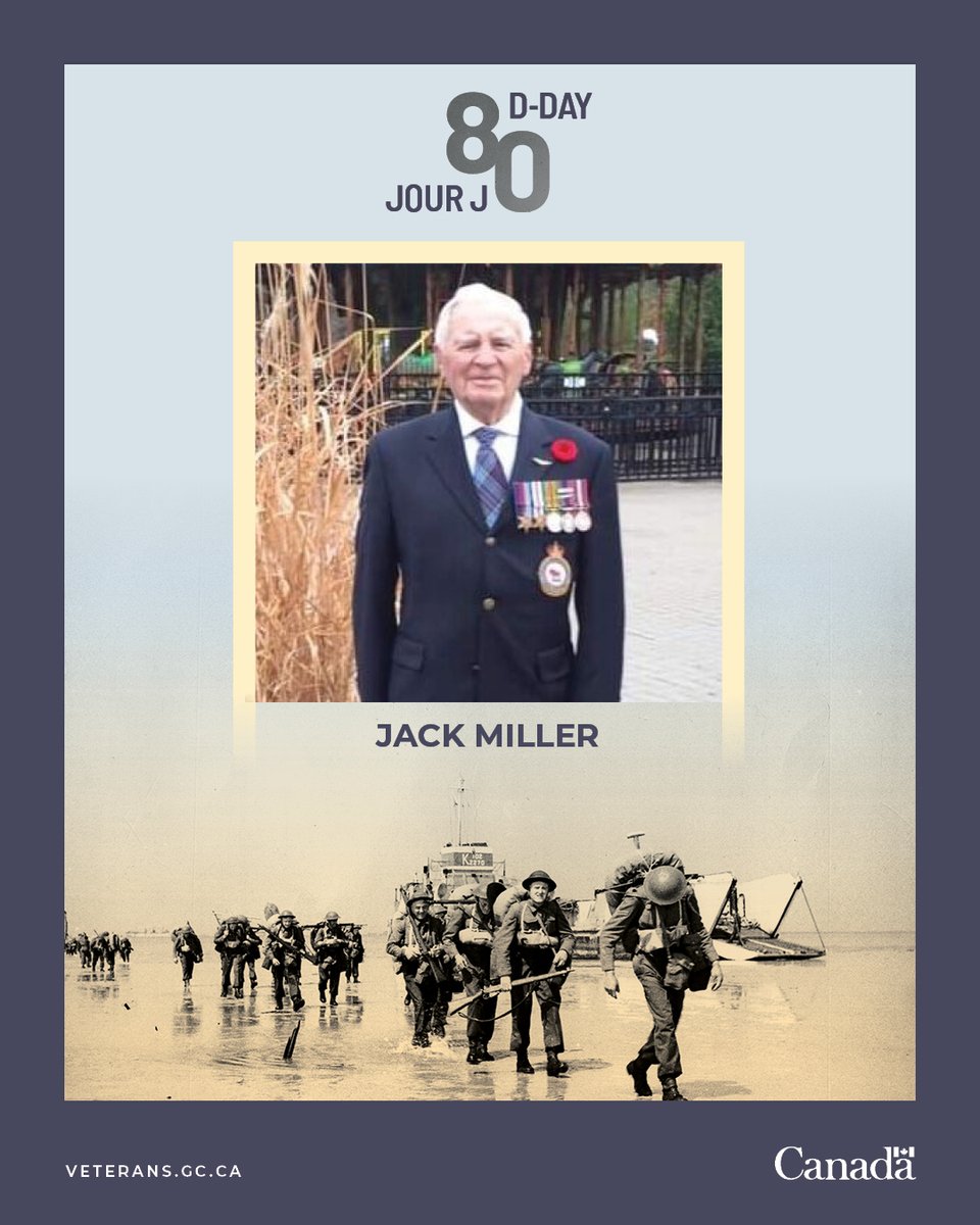 We are 42 days to D-Day. Tens of thousands of Canadians took part in the Normandy Campaign in 1944. Jack Miller was one of them. Learn more about the road to #DDay80: ow.ly/BGei50RlCAp #CanadaRemembers