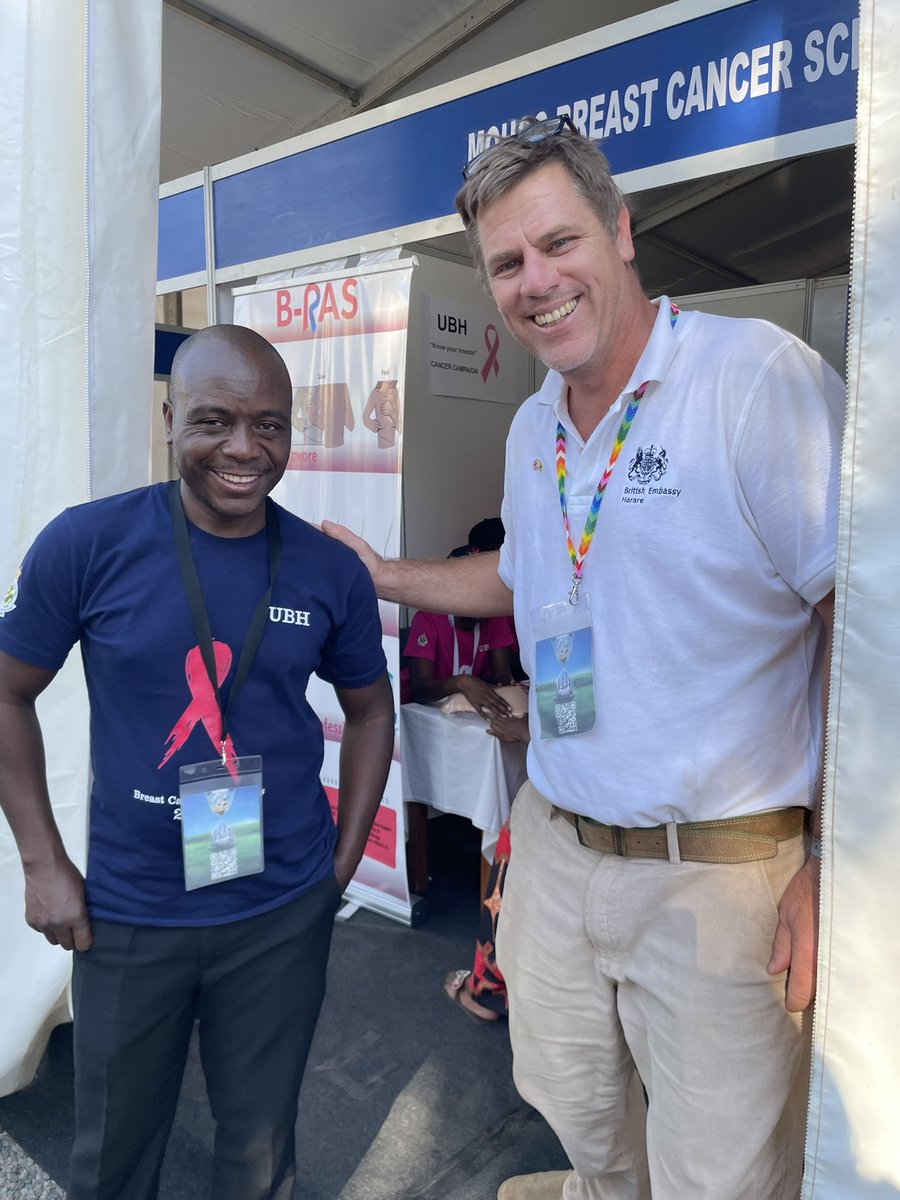 A wonderful day at the UK pavilion with my @UKinZimbabwe colleagues at #ZITF2024 meeting great organisations working on health, agriculture, gender and environment to name a few. How many conversations can you have in a day? It turns out many, many…