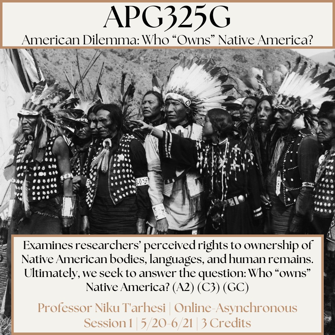 Delve into the controversy of who owns Native America in AGP325G this summer! #summersessions @uri_artsandsciences