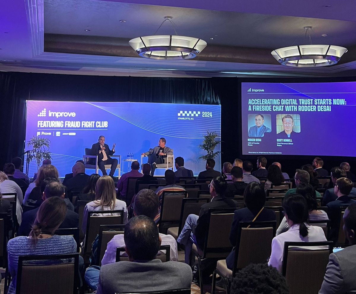 Prove CEO Rodger Desai and CRO Scott Bonnell delved into the future of fraud & digital identity challenges and how Prove is working with fraud fighting customers and partners to deliver the most effective digital trust solutions. #fraudfighters #fraudfightclub #digitalidentity