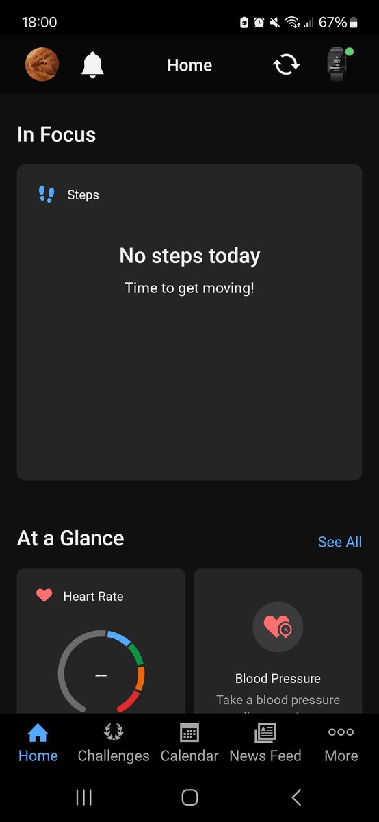 BShorer1989's tweet photo. @Garmin watch isn't syncing properly with new app - restarted phone and app - still nothing. https://t.co/JKDq16osxf