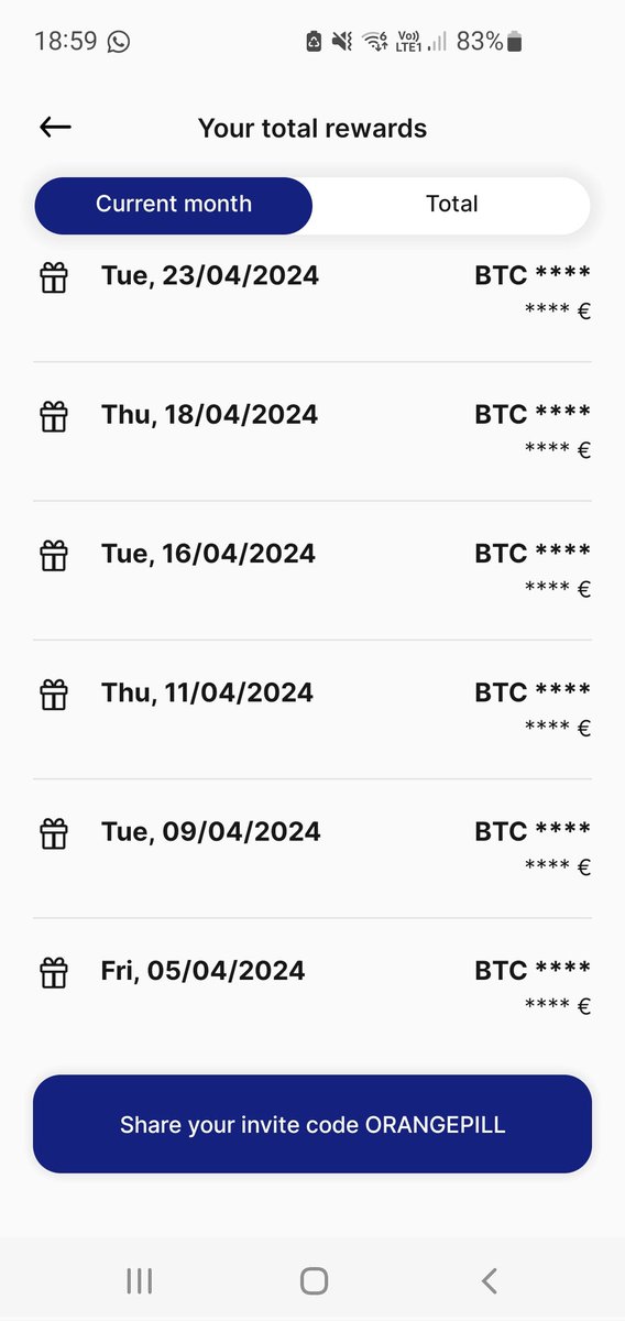 My friend who just started his #btc adventure is stacking as much as possible as fast as possible 👊❤️‍🔥

If you want to buy non-custodial #bitcoin with @mempool detailed data, feel free to use my referal code ORANGEPILL in @relai_app for lower fees.