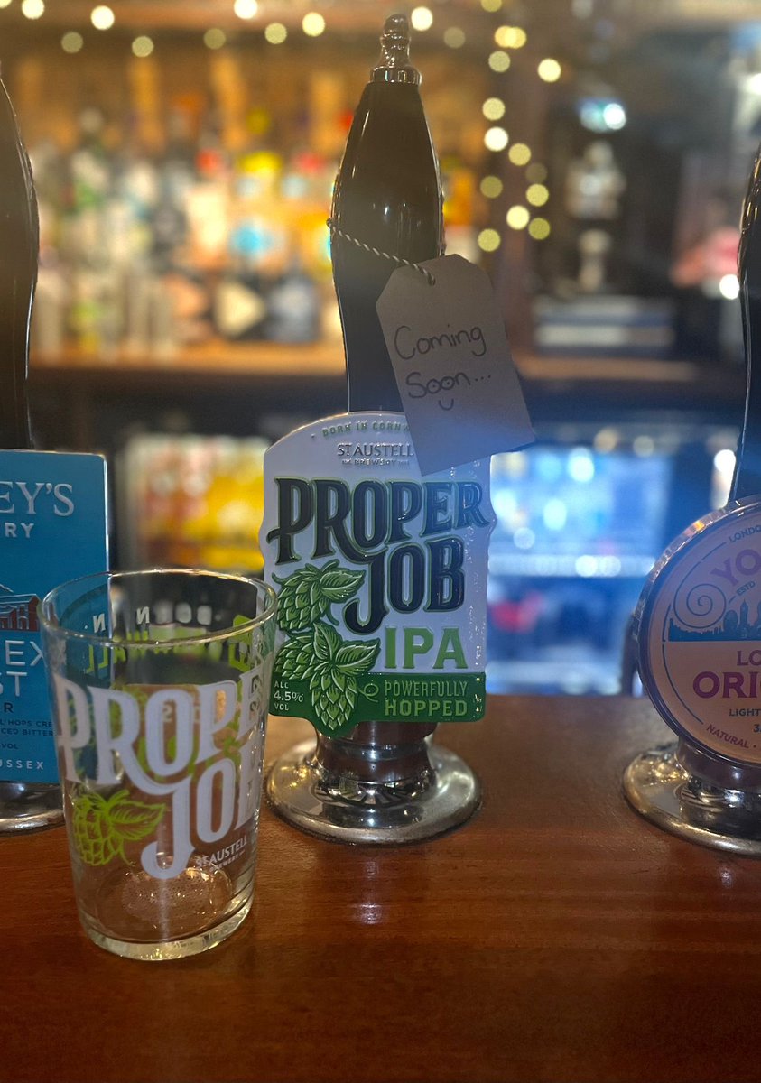 WhiteLionTN30's tweet image. 🚨New IPA Alert 🚨 

Pop in this weekend to enjoy a perfect pint of Proper Job 🍃

#newipa #perfectpint #youngspubs