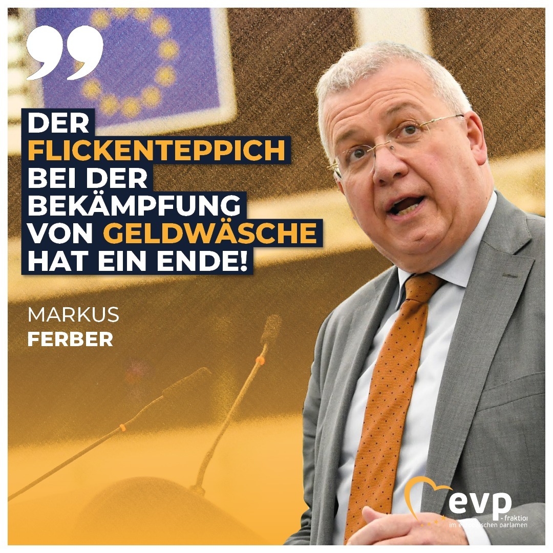 Einheitliche Regeln gegen Geldwäsche 🔎💶 Gestern wurde im Europäischen Parlament über das Thema Geldwäsche abgestimmt. Mit einer dezidierten Anti-Geldwäsche-Behörde und einem einheitlichen Regelwerk über eine Verordnung machen wir einen wichtigen Schritt! #Geldwäsche #Finanzen