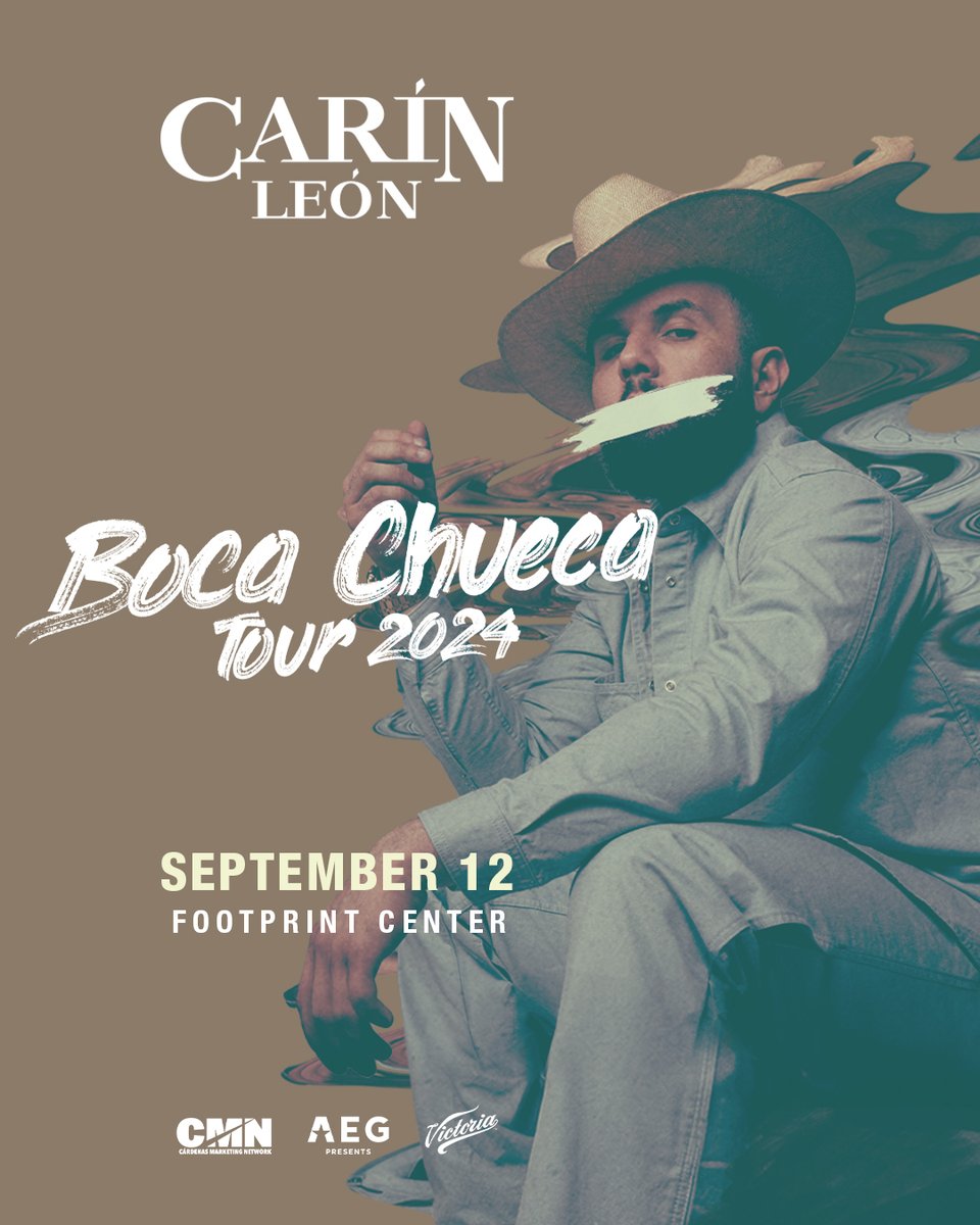 El León Viene… @carinleonofi y su gira Boca Chueca Tour 2024 llega a Footprint Center el 12 de Septiembre! Registrate en carinleonlive.com para disfrutar de la preventa, boletos a la venta el Viernes 3 de Mayo a las 10am hora local. The Lion is coming… Carin León is…