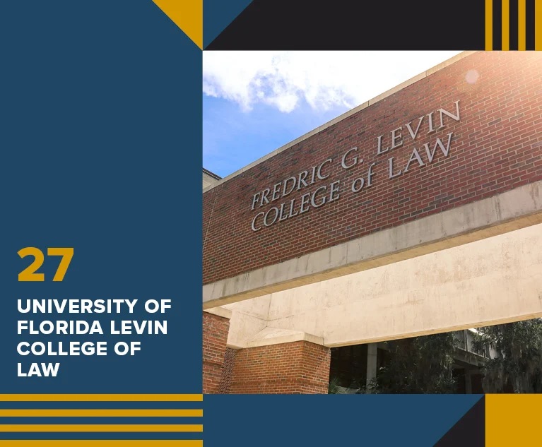 👏🏾 @UFLaw is No. 27 on Law.com's list of 2024 Go-To Law Schools for getting a job in Big Law. See the full list and insights here: 🟨 The 2024 Go-To Law Schools: Big Law law.com/rankings/go-to…