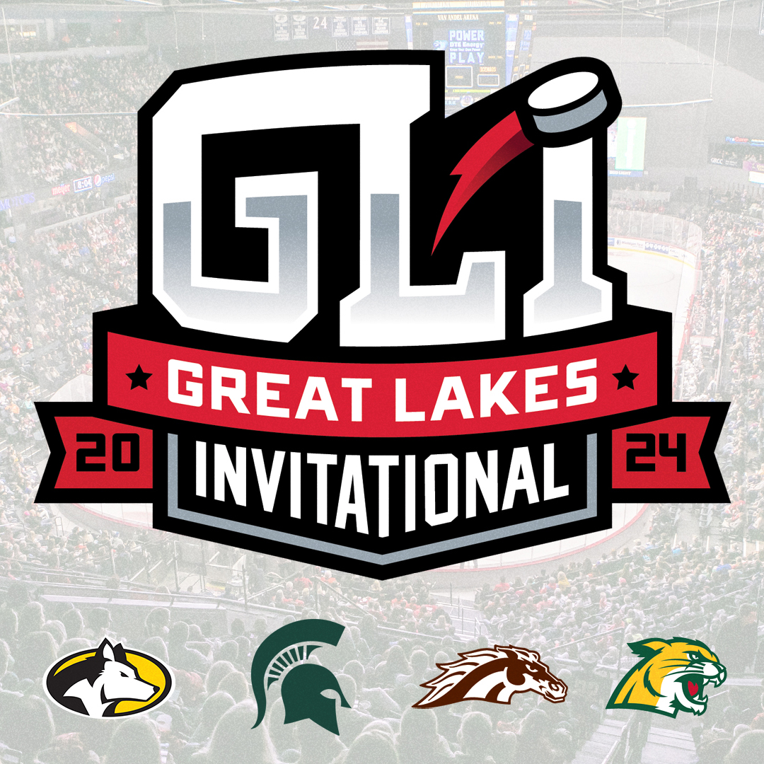 The 'Cats will take place in the 58th Great Lakes Invitational this year! Games will be played from December 29-30 at the @VanAndelArena We open the tournament against @MSU_Hockey on Friday 😼 Release 📰 bit.ly/3UhNHjG #NMUwildcats | #CCHAhockey