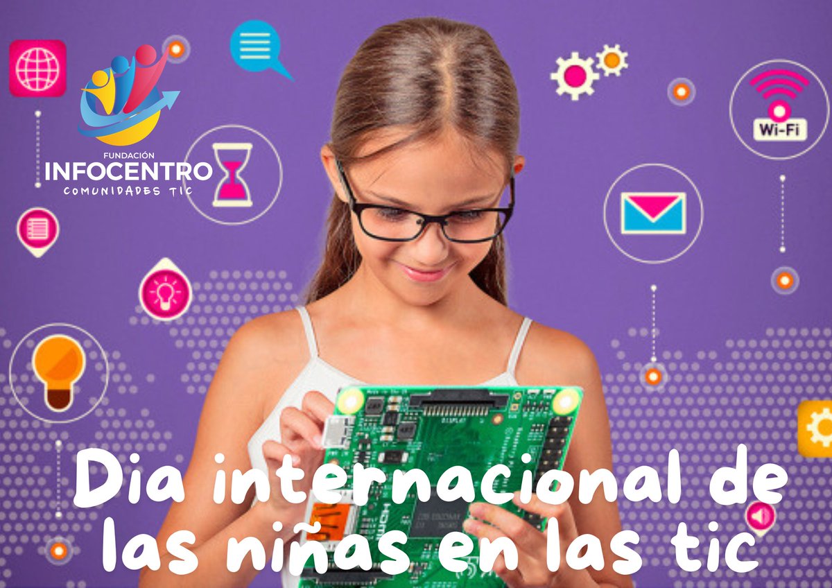 #25Abril  La celebración del Día de las Niñas en las TIC, tiene como tema 'Liderazgo', para subrayar la necesidad de establecer fuertes modelos femeninos en las carreras de ciencia, tecnología, ingeniería y matemáticas.@Infobolivar3 @surcomuna
@InfoBol29 @Mincyt_VE @BrigadasCHCH