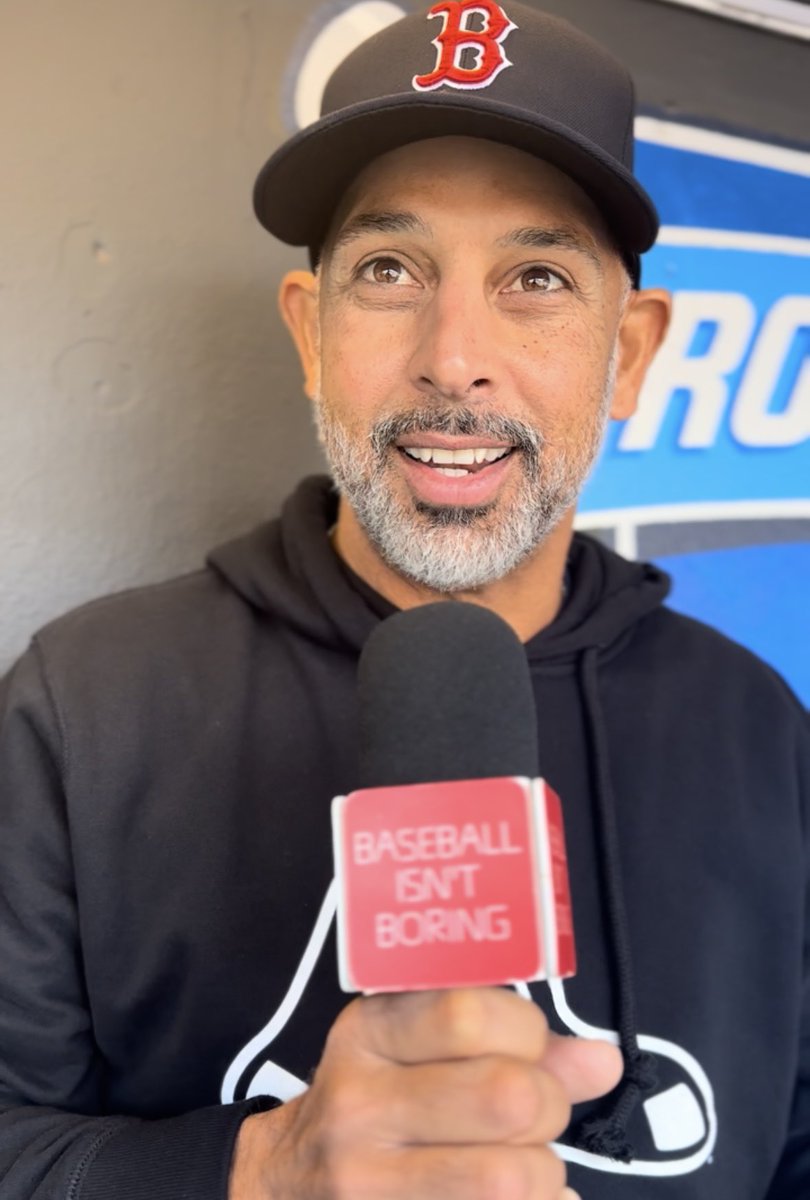 Alex Cora has already had a great day @BBisntBoring