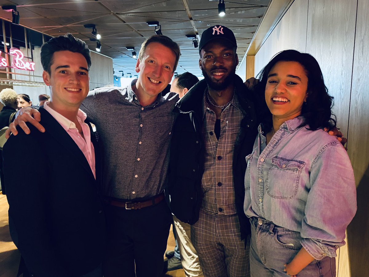 Absolutely loved chairing the panel on the next generation of commercial producers today at @thestage’s Future of Theatre conference with the exceptional talents that are @JackMapleProds @ameena_hamid & @Chuchu_Nwagu. 💪👏