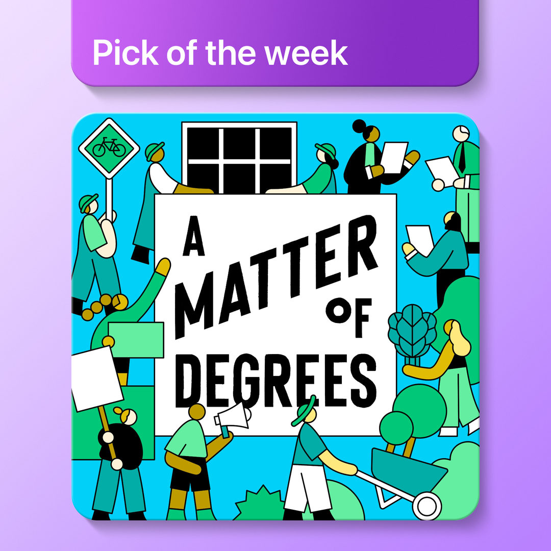 Give up your climate guilt with our pick of the week. On @degreespod, join hosts @leahstokes and @DrKWilkinson as they tell stories about the powerful forces behind climate change — and the tools we have to fix it. Be part of the solution, here: apple.co/DegreesPod