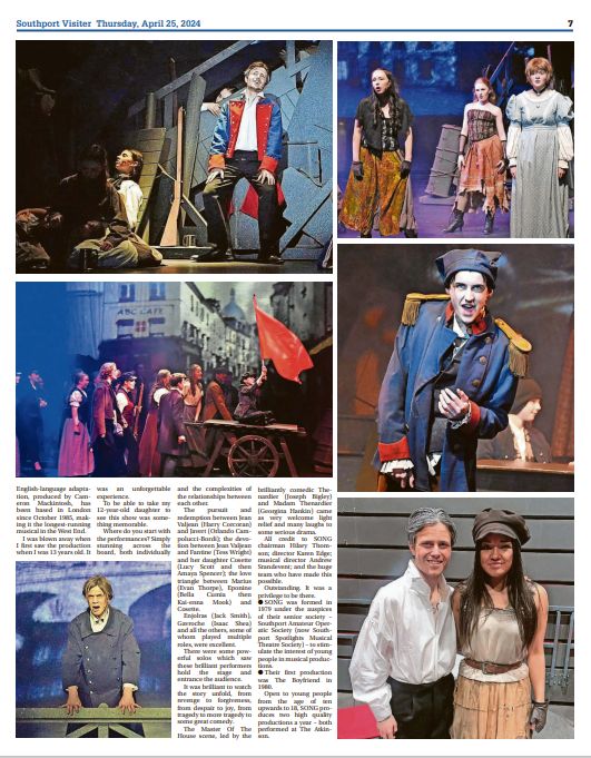 In awe of the incredible sell-out Les Miserables shows @AtkinsonThe in Southport by the talented young performers from SONG. Review and pictures in this week's Southport Visiter, and online:  bit.ly/3UJ9jHr
#StandUpForSouthport #southport #theatre #whatson #review