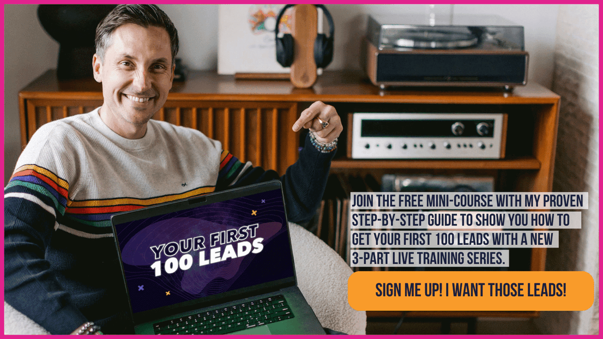 iamsergiofelix's tweet photo. For the first time this year, my marketing coach James Wedmore is delivering his FREE LIVE mini-course "Your First 100 Leads" starting TODAY. https://t.co/aYqNhBOGhA #LeadGeneration #ListBuilding #FreeTraining https://t.co/VUj0DvFn6y