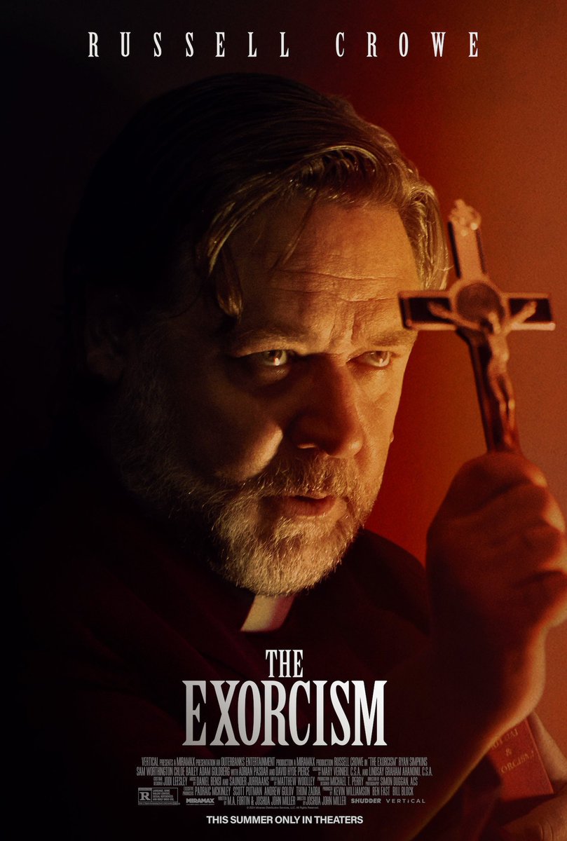 Poster for ‘THE EXORCISM’ and ‘THE POPE’S EXORCIST,’ both starring Russell Crowe.