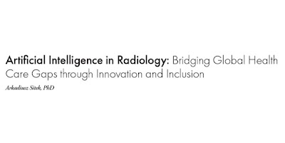 Artificial Intelligence in Radiology: Bridging Global Health Care Gaps through Innovation and Inclusion doi.org/10.1148/ryai.2… @massgeneral @MGHImaging #USRad #Zambia #AI