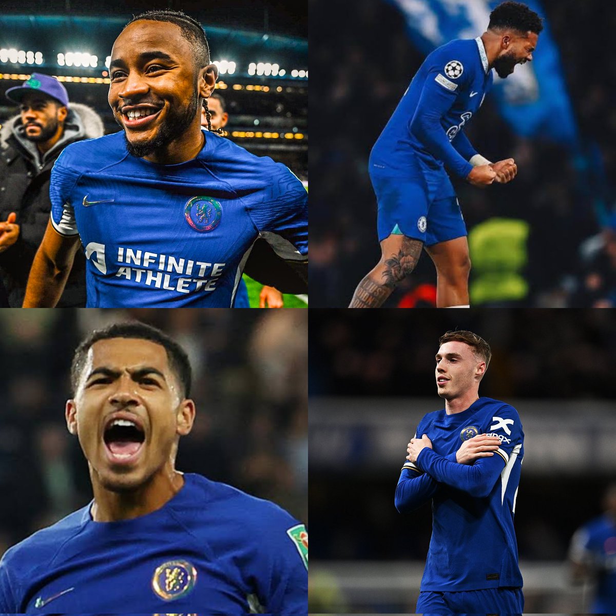 • Palmer back
• Nkunku back
• Colwill back
• Reece James back

Hopes of playing European football next season is still much alive.💙💪