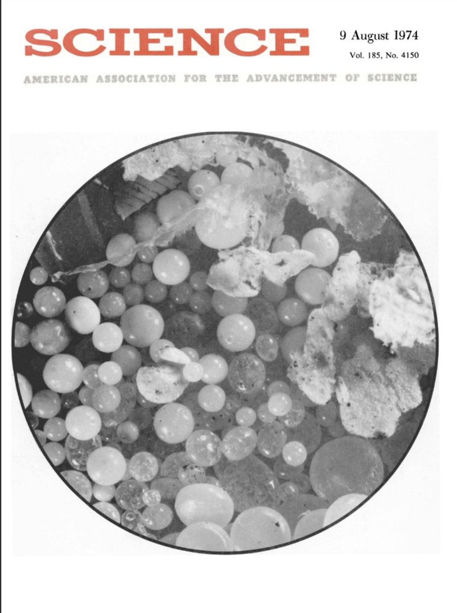👋Hi #INC4 @LuisVayasEc @andersen_inger @antonioguterres from the year 1974 — when feral plastic pellets (AKA nurdles) fished from the sea were first featured on the cover of @ScienceMagazine! #plasticstreaty #abouttime cc @SenWhitehouse