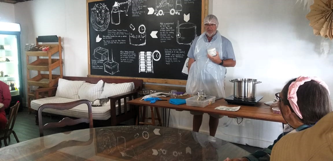 #ThrowbackThursday
We had the privilege to host Kwikstertjies Adult Day Care Centre @ #OldSchool @ #KasselshoopCheese.
Owner, Kassie Kasselman, gave a demonstration on cheesemaking, followed by a cheese tasting.
Thank you Jan Heenop from Iala gapyear  who assisted with transport.