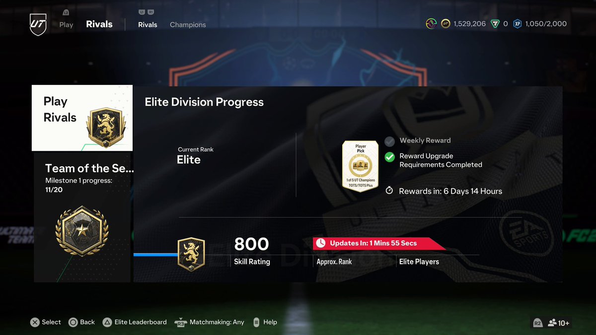 New season same old me
Elite ✅ 🤝🏾

@PlayProvince @vgaesportshow @SarpongVespa @wondhakid @NamPoseidon @GameAnalyst3 

#EAFC24 #FUT fifa14