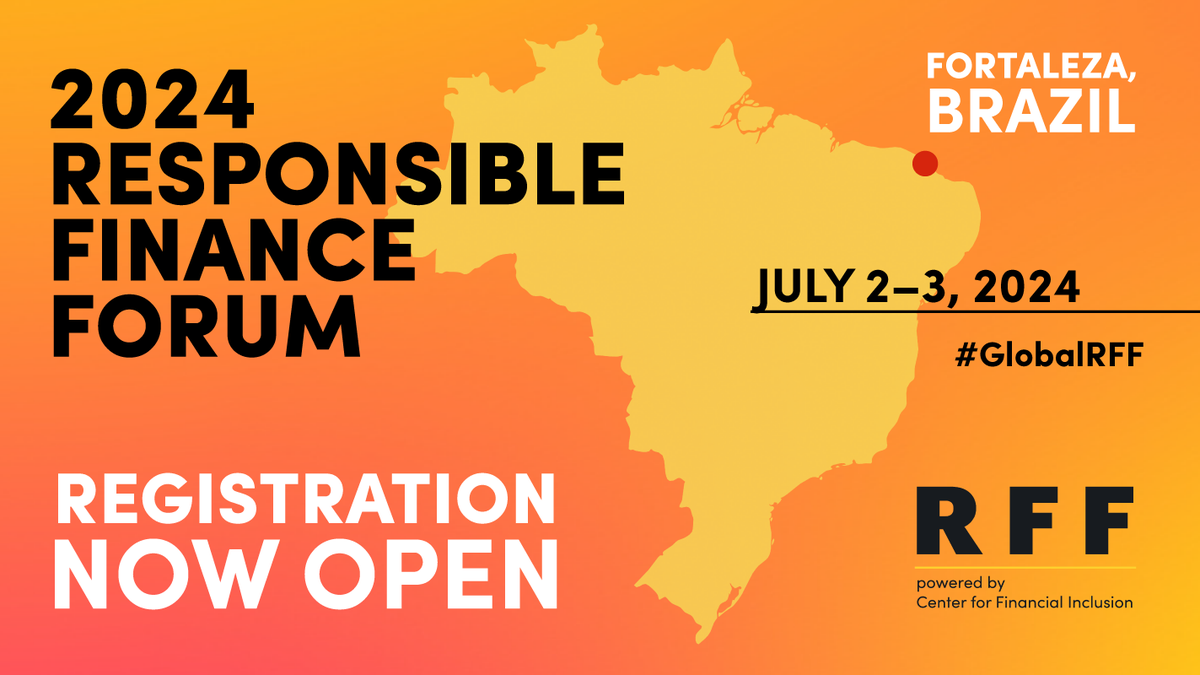 CFI_Accion's tweet photo. Registration for RFF 2024 is now open!
Participants will engage with innovators in #Brazil, share insights on emerging #consumerrisks, and collaborate with other industry experts to discuss how to build #responsible #financialsystems.
Register today! https://t.co/h4LuZjFSaV https://t.co/rPqPa0hTZ3