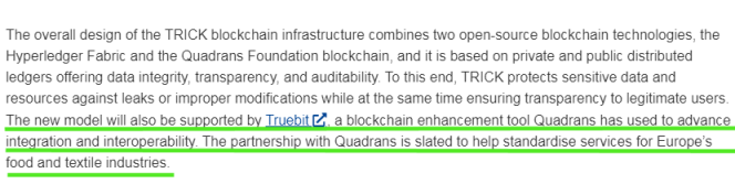 🇪🇺will be happy to adopt solutions that can contribute to environmental protection. 
#TRICK is helpful in economically motivated ♻️ in textile supply.
This project reported #Truebit &amp; #Quadrans as a used tools and received🇪🇺funds.
📄trick-project.eu/news/how-trick…